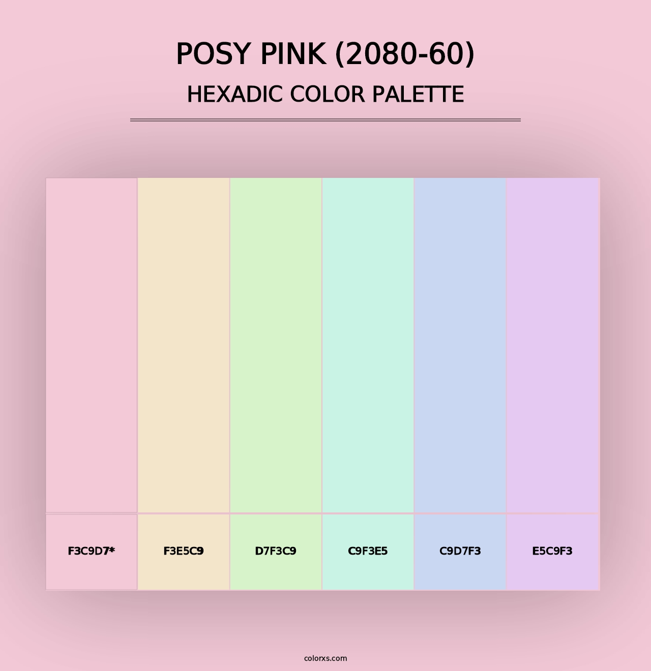 Posy Pink (2080-60) - Hexadic Color Palette