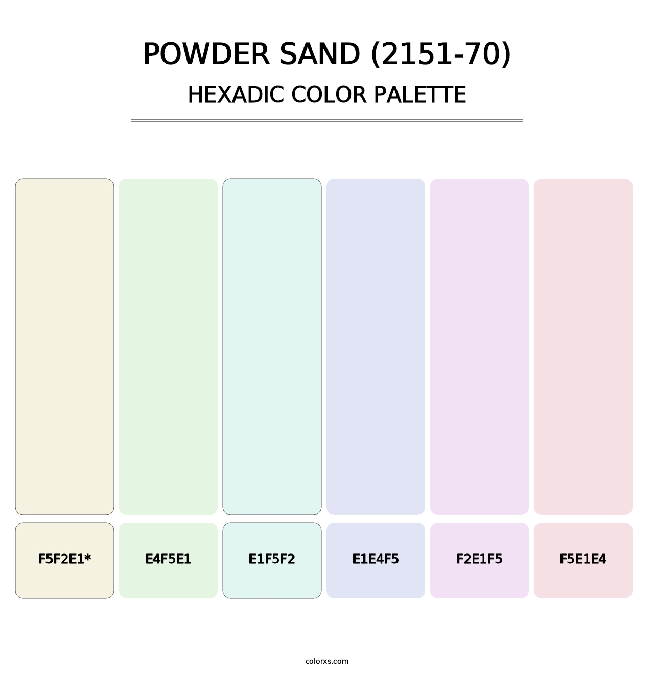 Powder Sand (2151-70) - Hexadic Color Palette