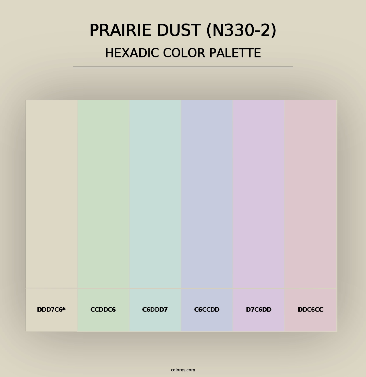 Prairie Dust (N330-2) - Hexadic Color Palette