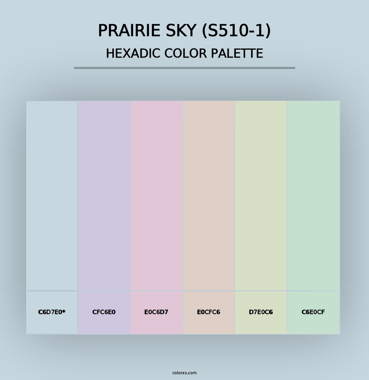 Prairie Sky (S510-1) - Hexadic Color Palette