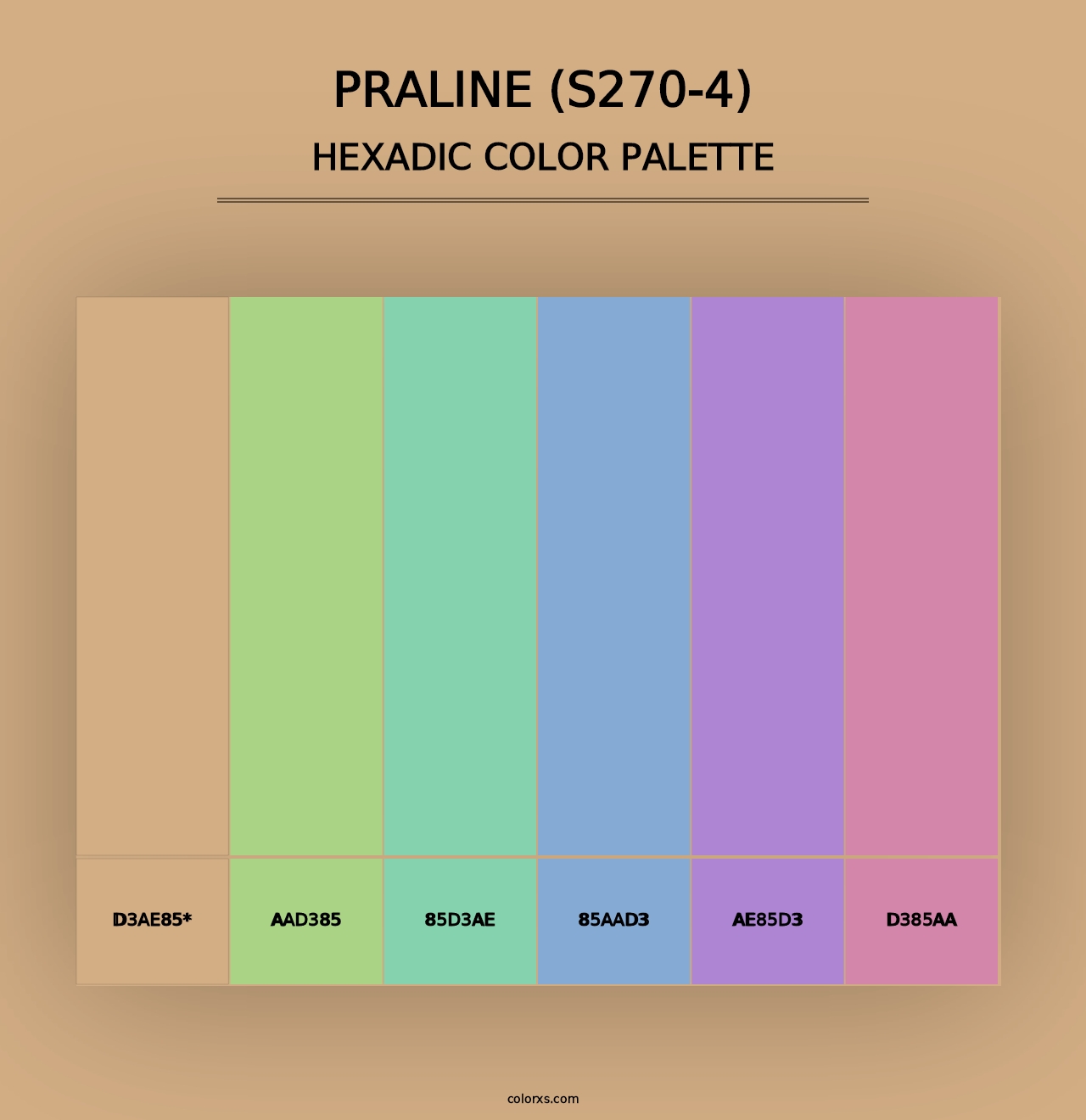 Praline (S270-4) - Hexadic Color Palette