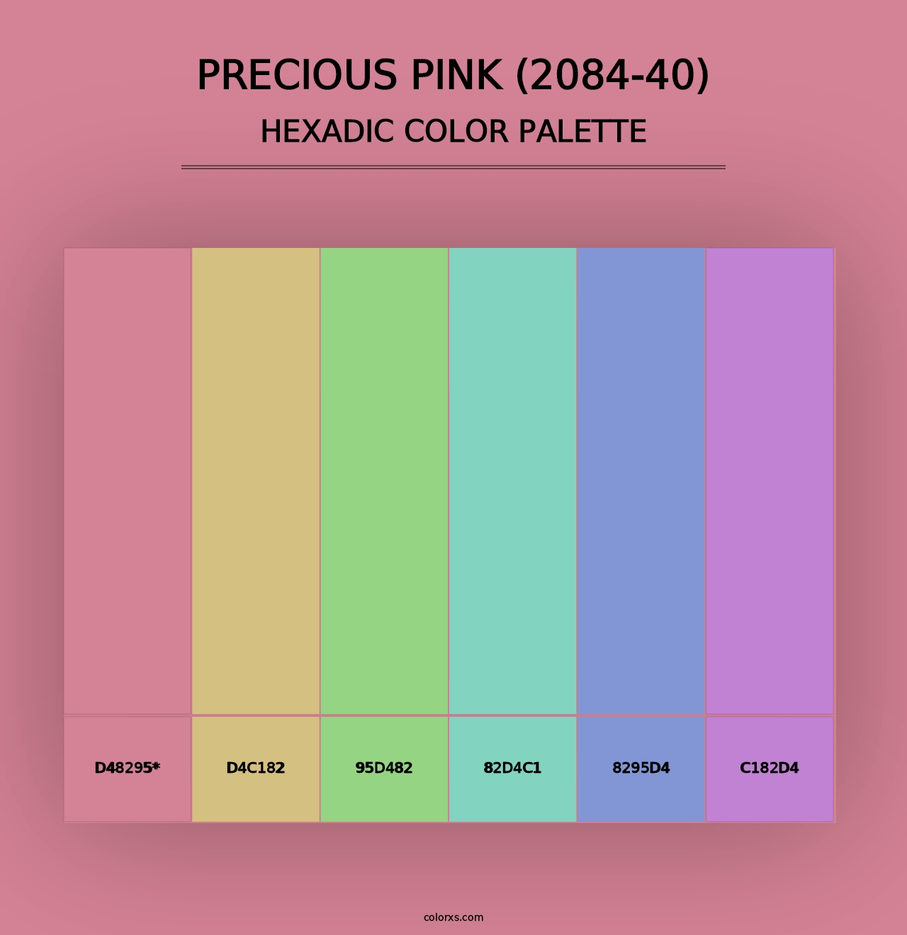 Precious Pink (2084-40) - Hexadic Color Palette