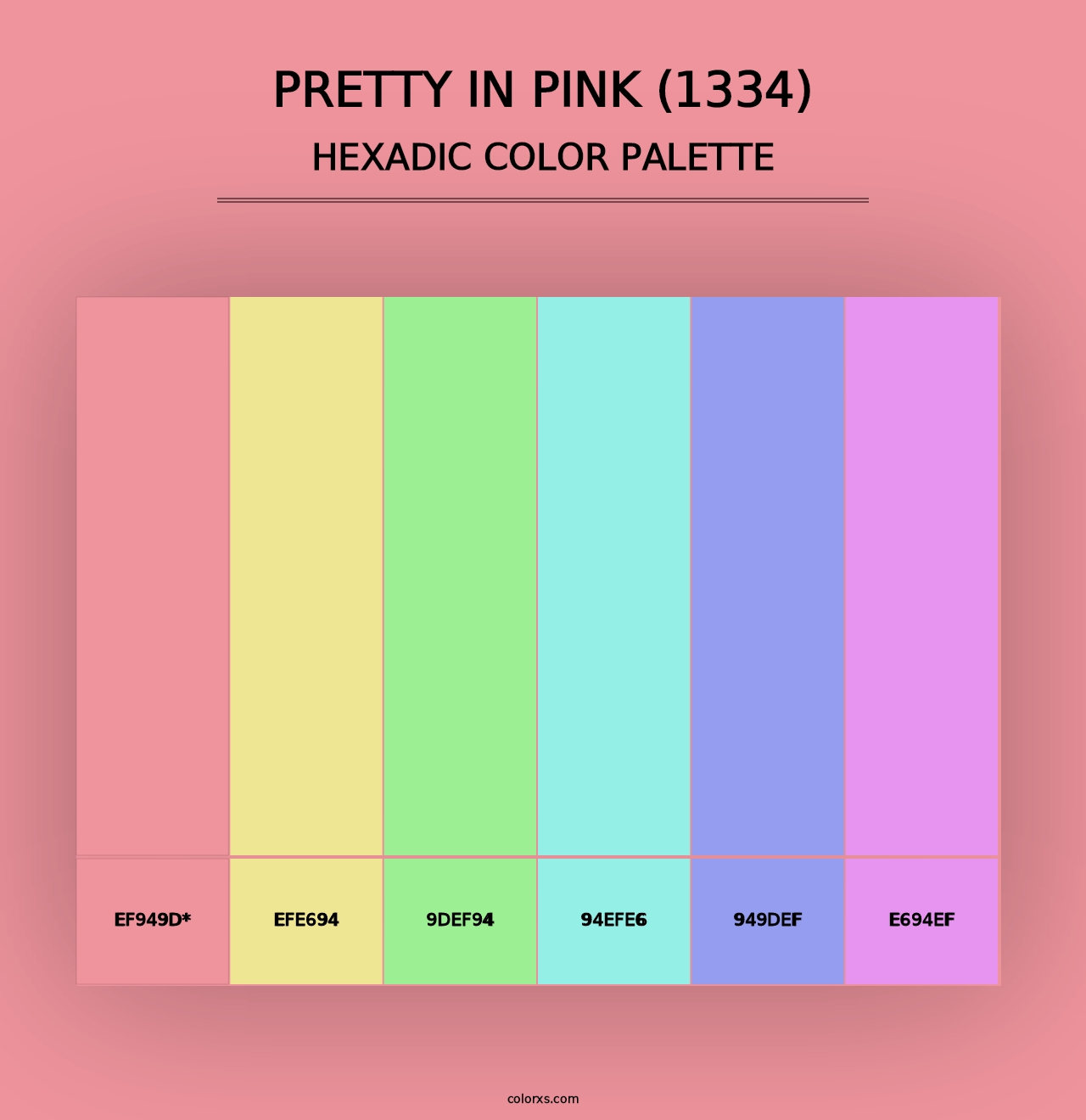 Pretty in Pink (1334) - Hexadic Color Palette