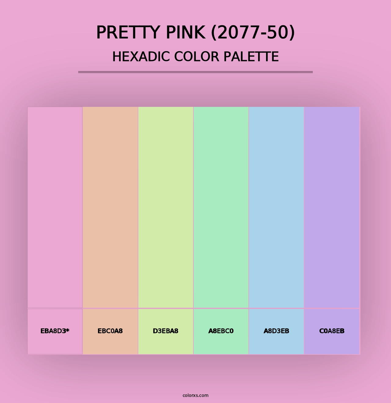 Pretty Pink (2077-50) - Hexadic Color Palette