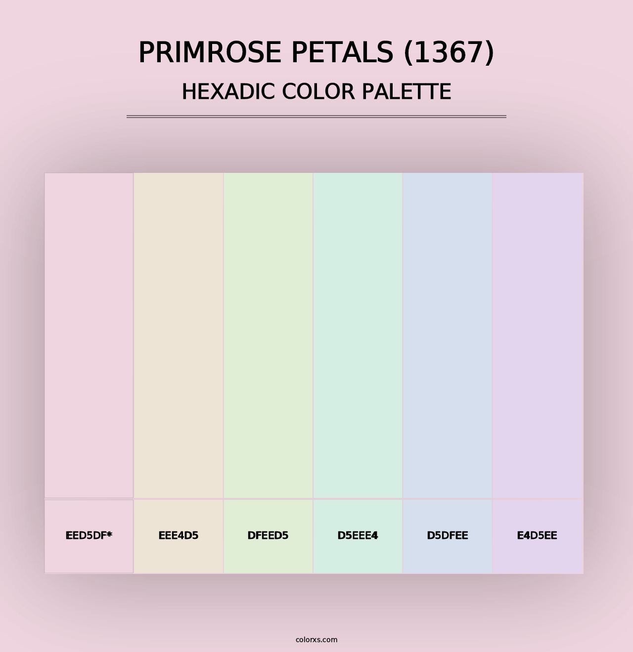 Primrose Petals (1367) - Hexadic Color Palette