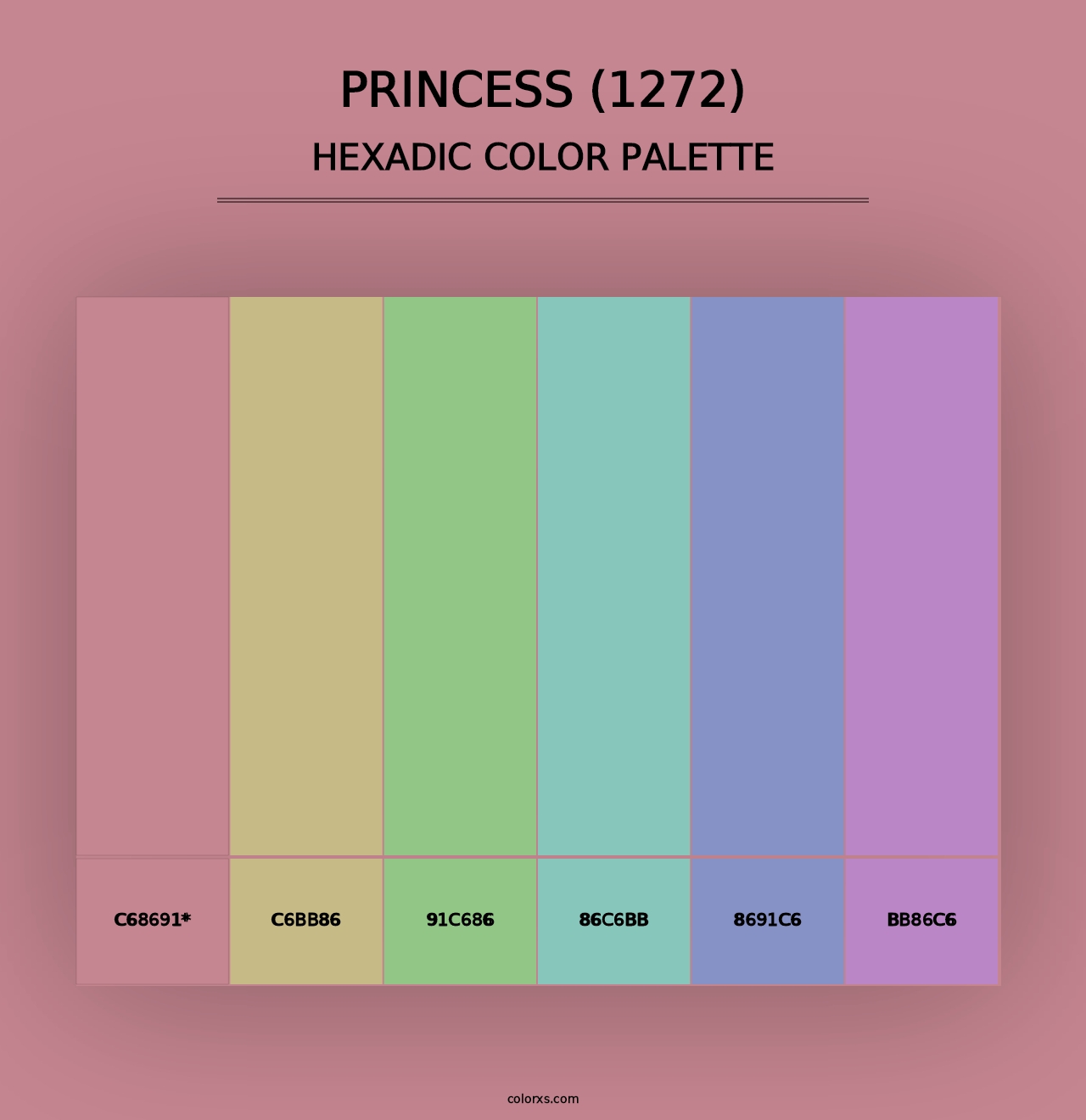 Princess (1272) - Hexadic Color Palette