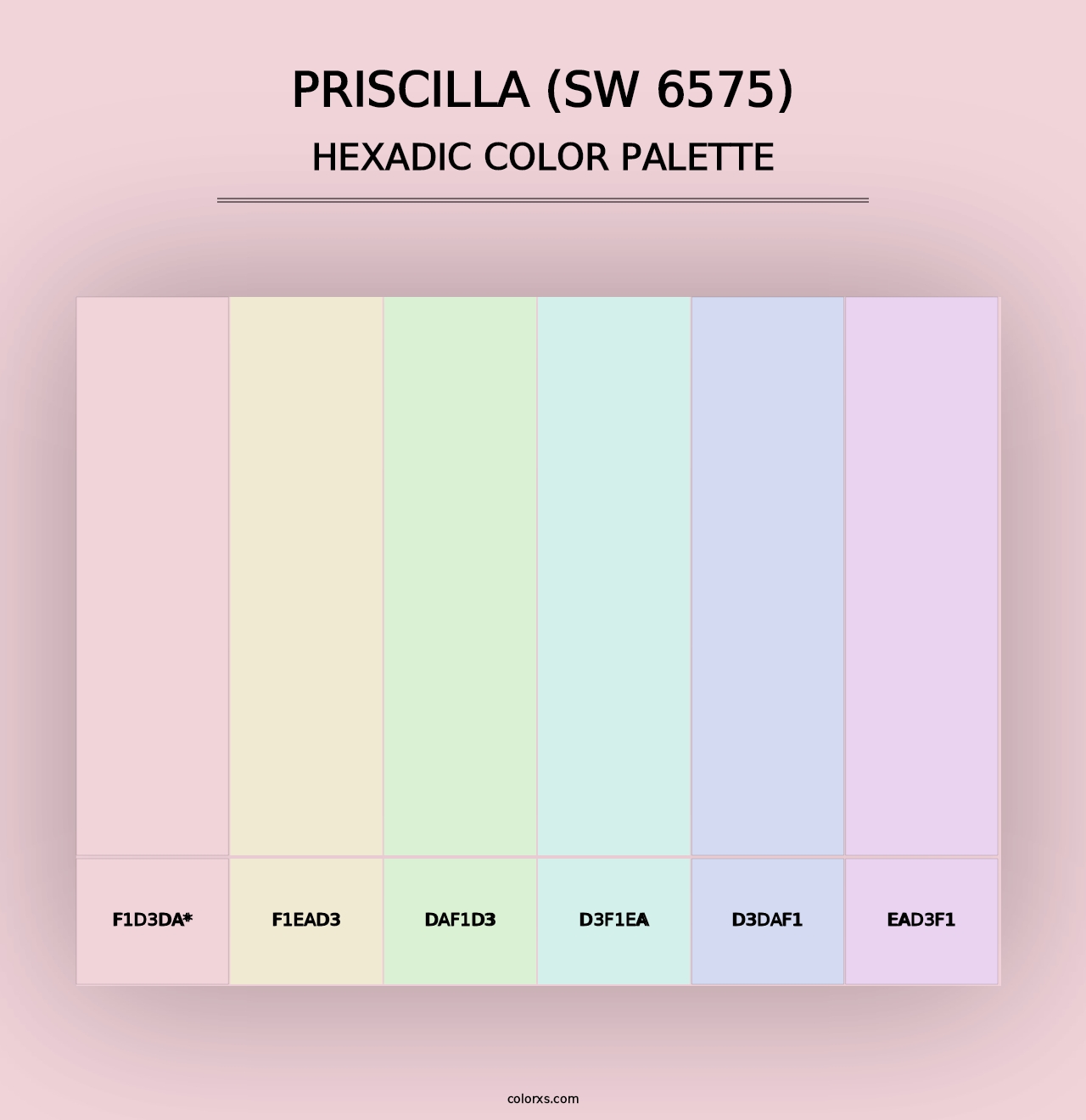 Priscilla (SW 6575) - Hexadic Color Palette