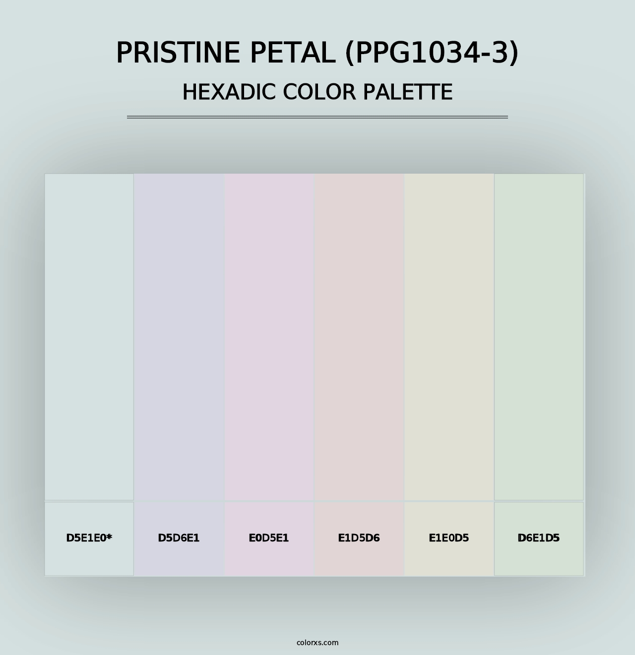 Pristine Petal (PPG1034-3) - Hexadic Color Palette