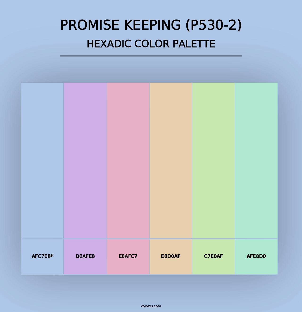 Promise Keeping (P530-2) - Hexadic Color Palette