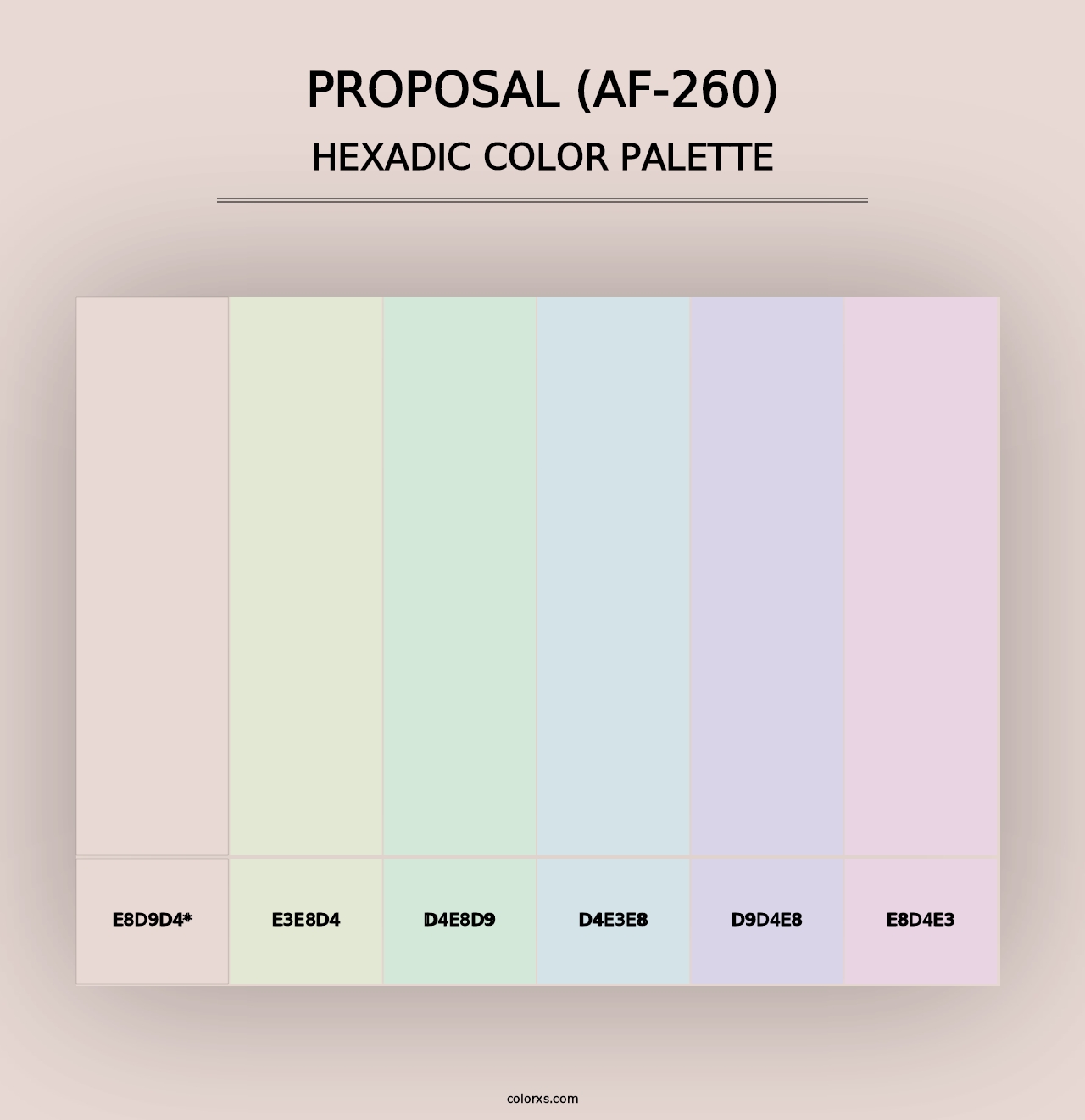 Proposal (AF-260) - Hexadic Color Palette