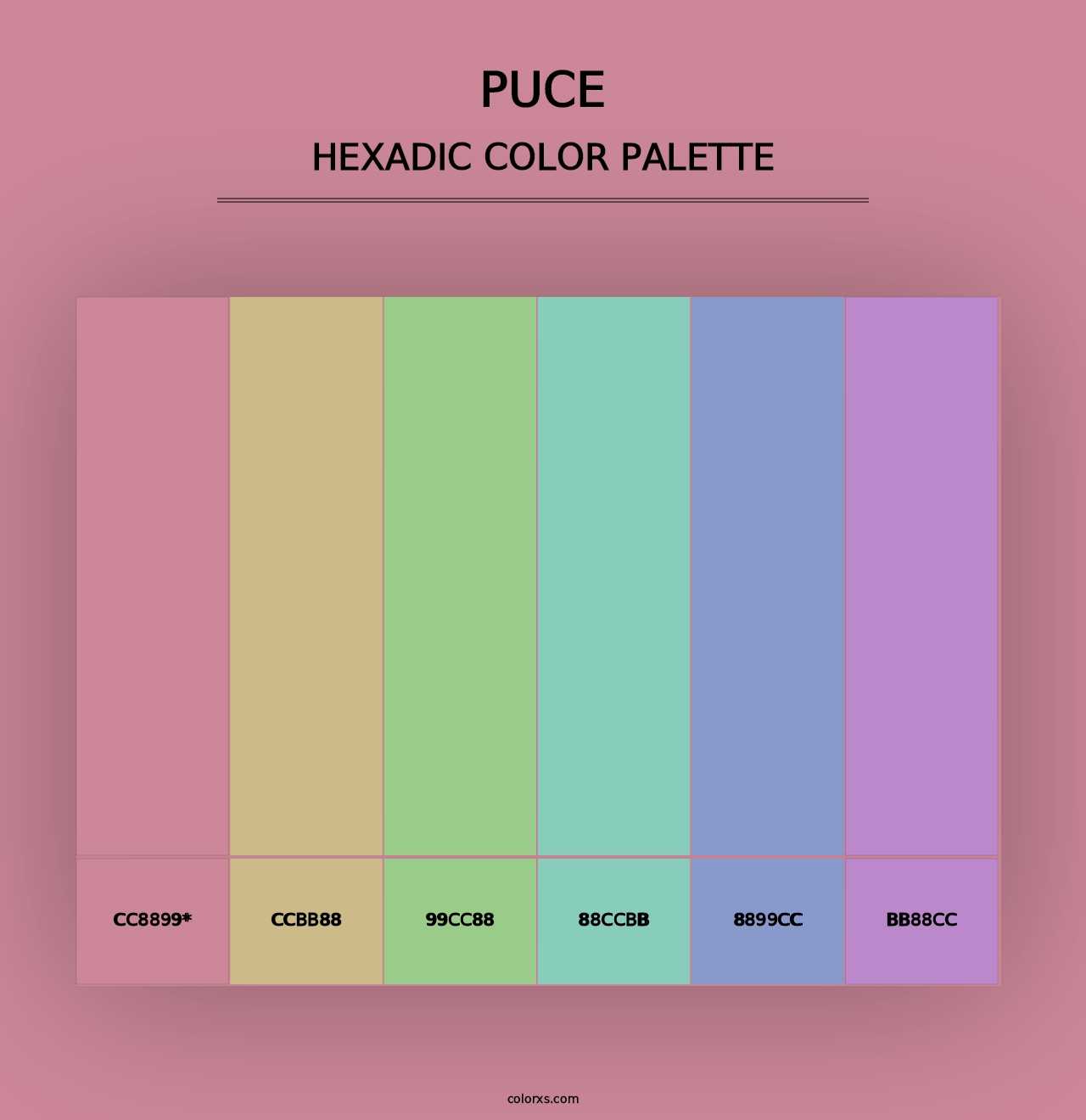 Puce - Hexadic Color Palette