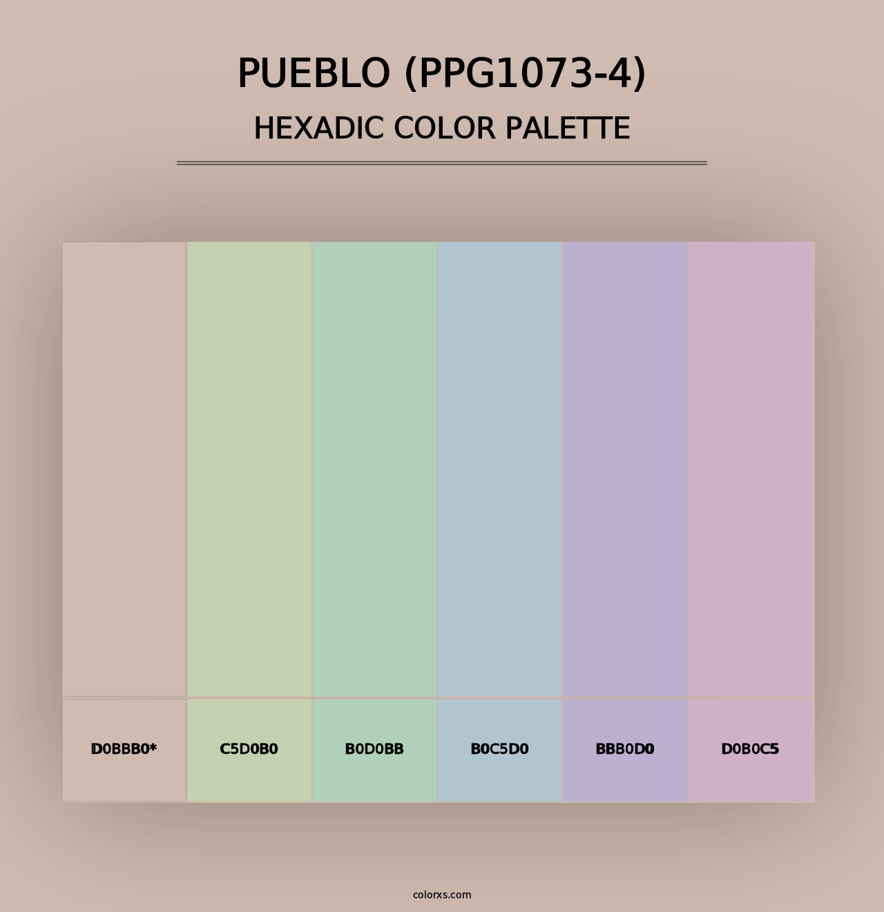 Pueblo (PPG1073-4) - Hexadic Color Palette