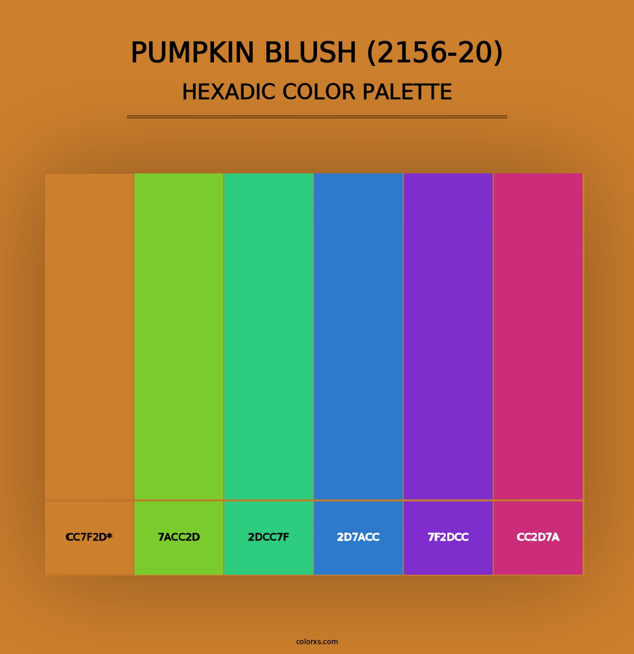 Pumpkin Blush (2156-20) - Hexadic Color Palette