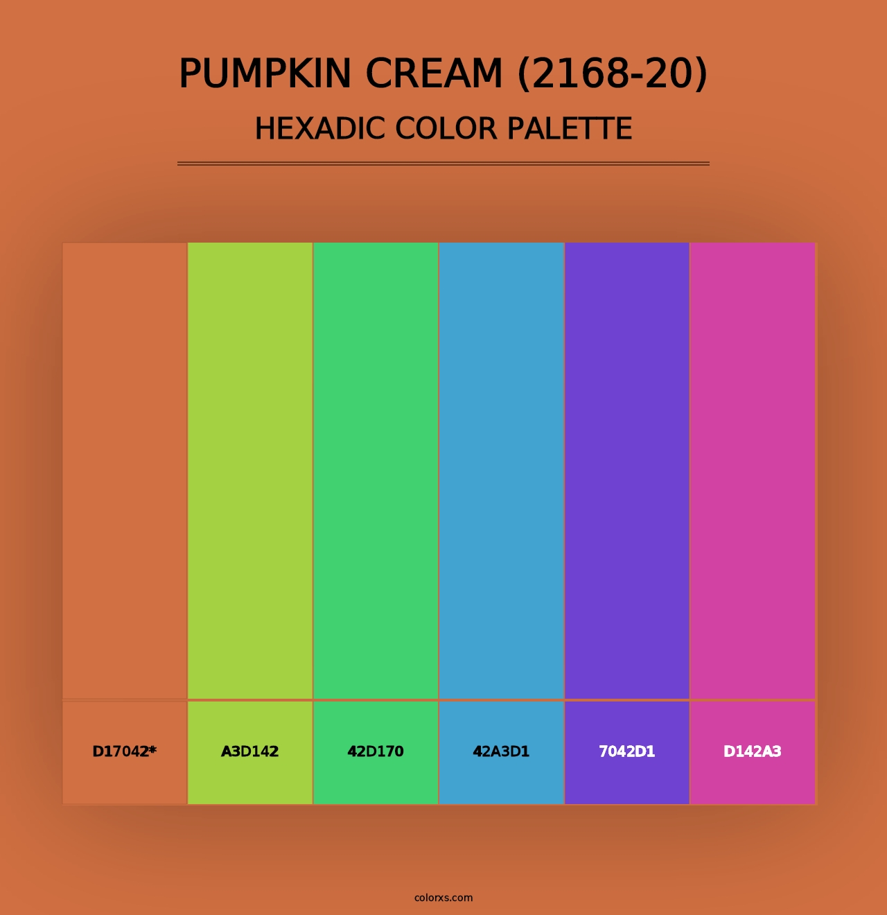 Pumpkin Cream (2168-20) - Hexadic Color Palette