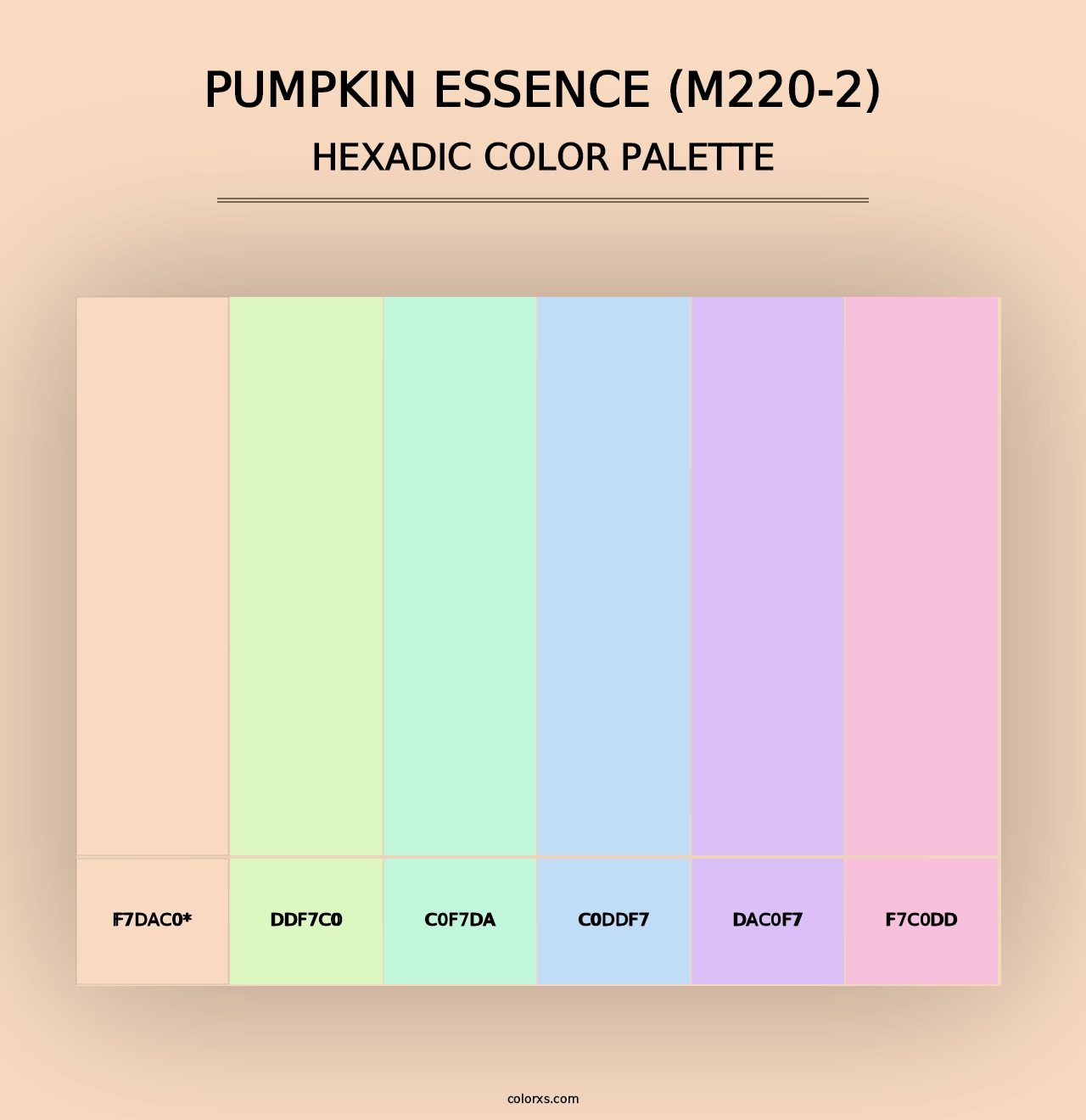 Pumpkin Essence (M220-2) - Hexadic Color Palette