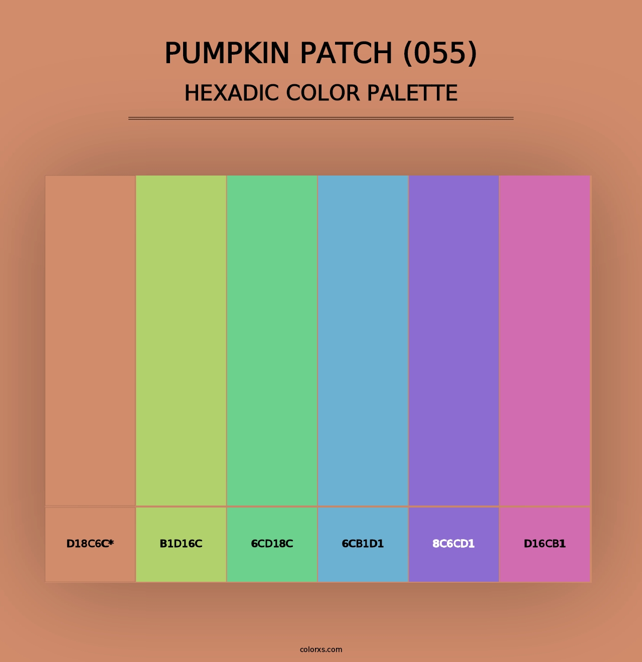 Pumpkin Patch (055) - Hexadic Color Palette