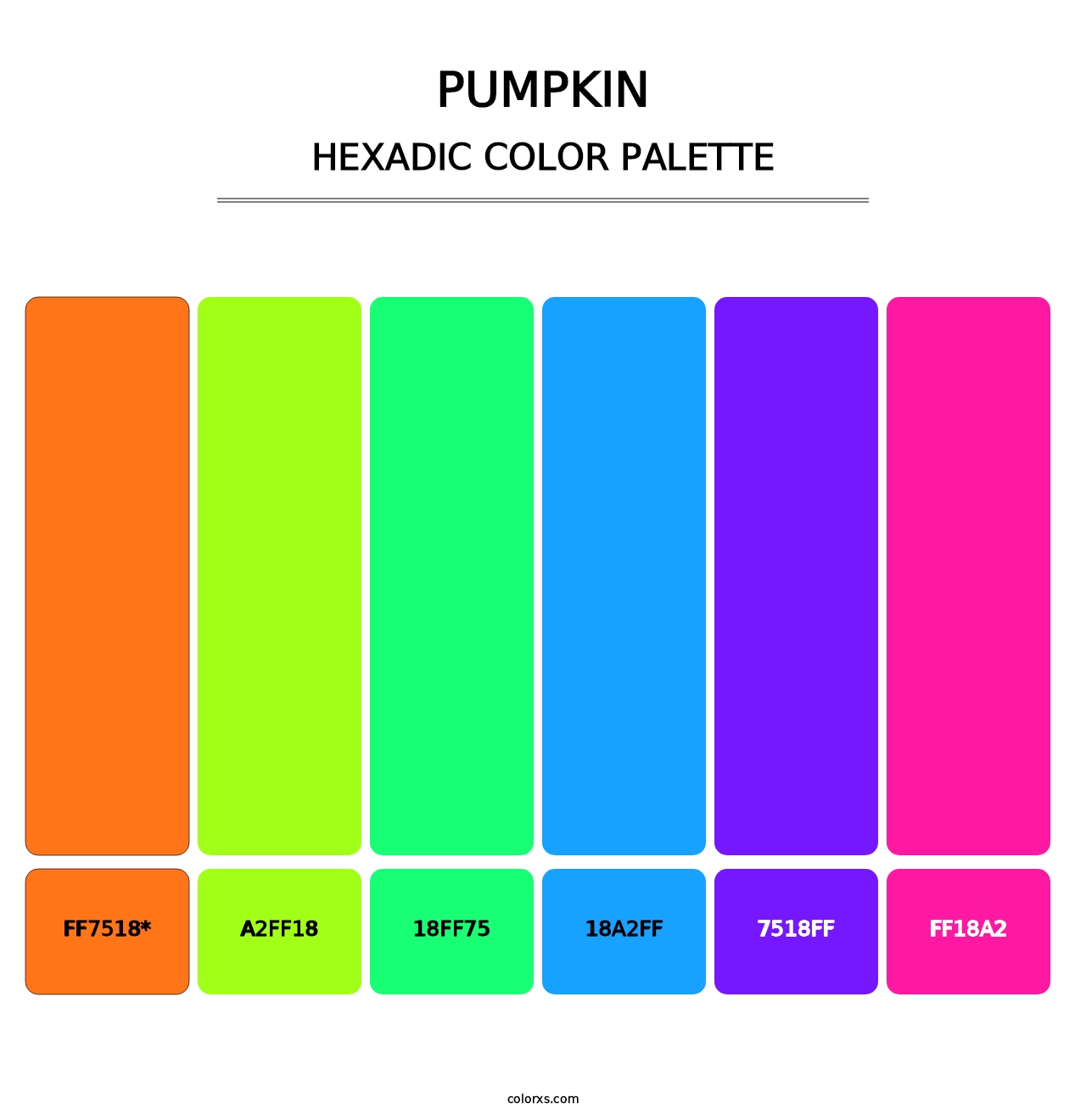 Pumpkin - Hexadic Color Palette