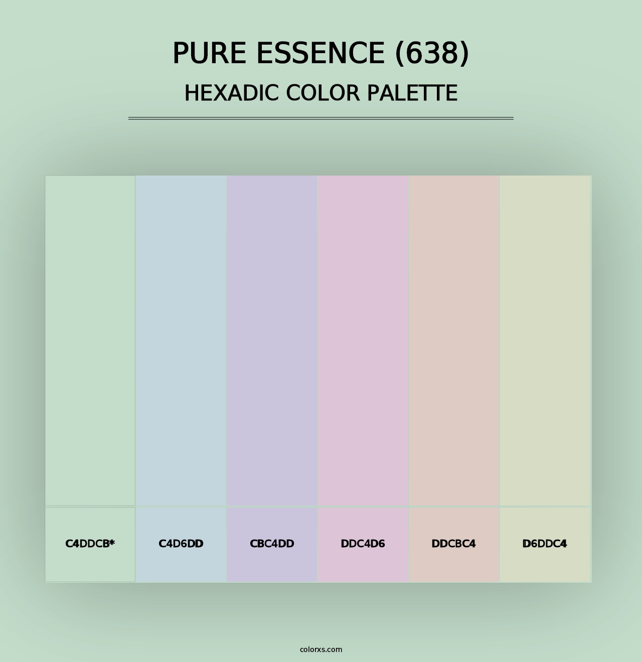 Pure Essence (638) - Hexadic Color Palette