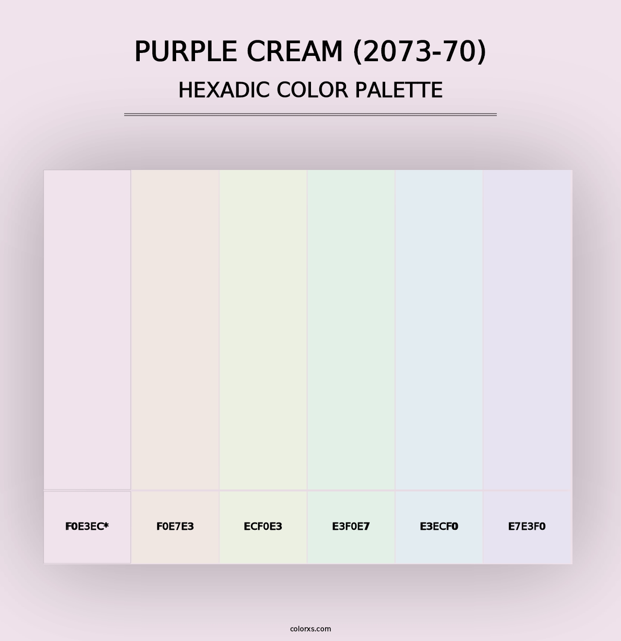 Purple Cream (2073-70) - Hexadic Color Palette