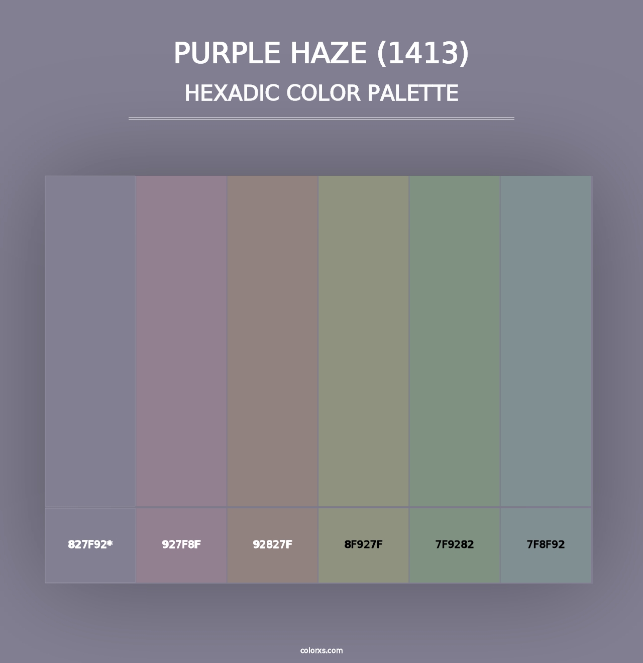 Purple Haze (1413) - Hexadic Color Palette