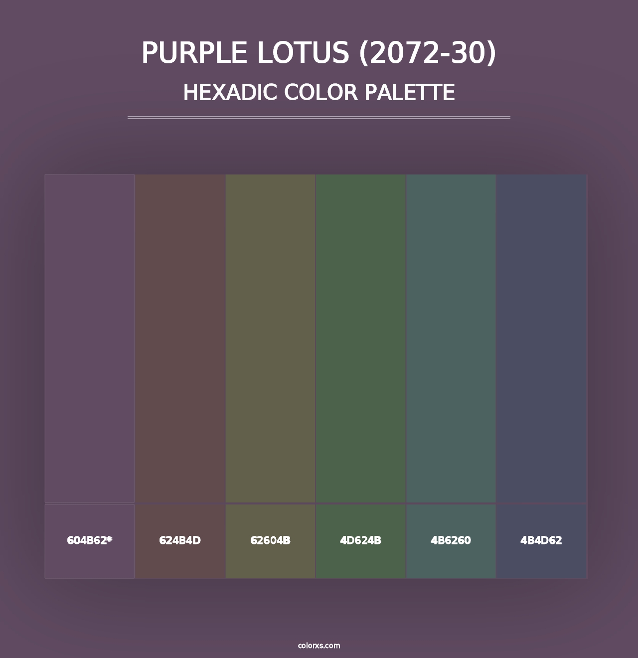 Purple Lotus (2072-30) - Hexadic Color Palette