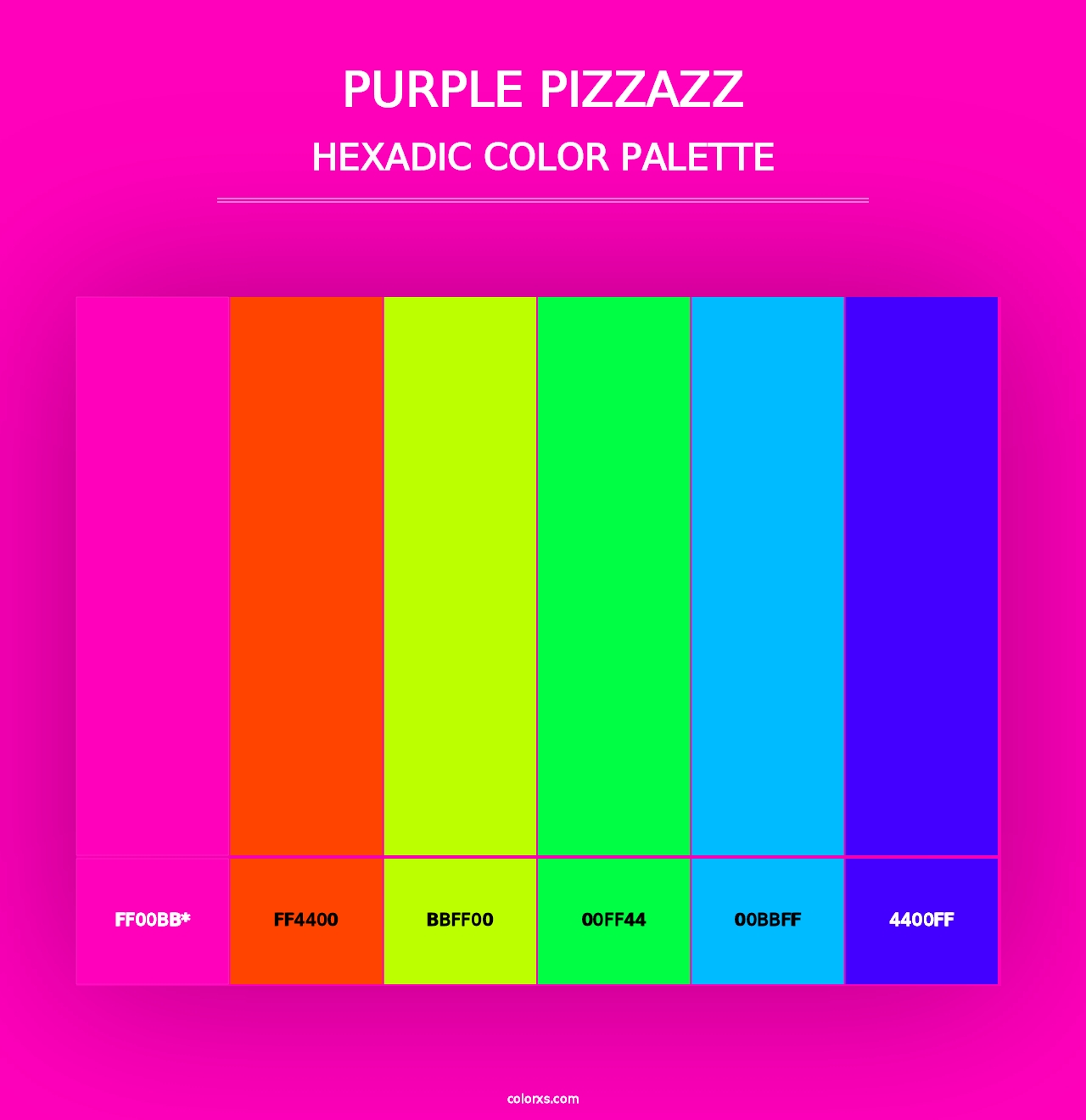 Purple Pizzazz - Hexadic Color Palette