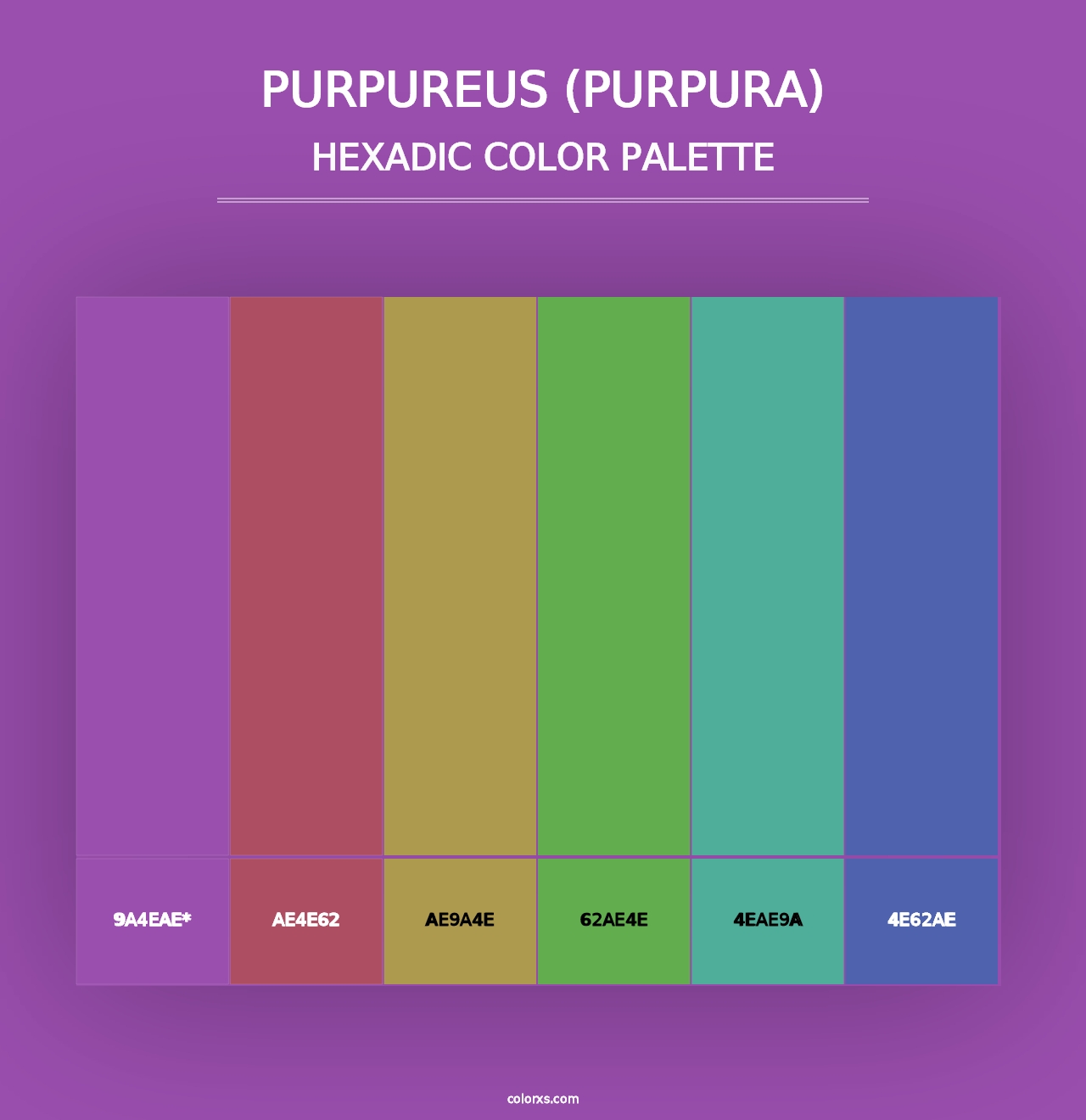 Purpureus (Purpura) - Hexadic Color Palette