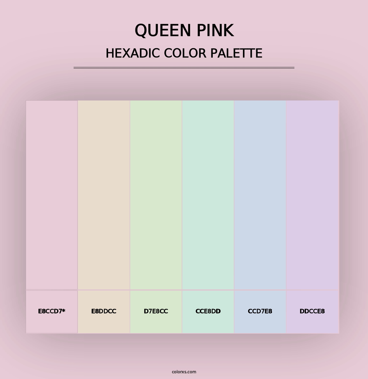 Queen Pink - Hexadic Color Palette