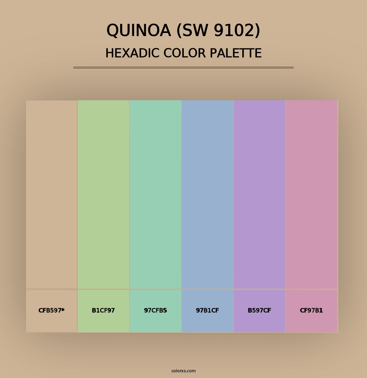 Quinoa (SW 9102) - Hexadic Color Palette