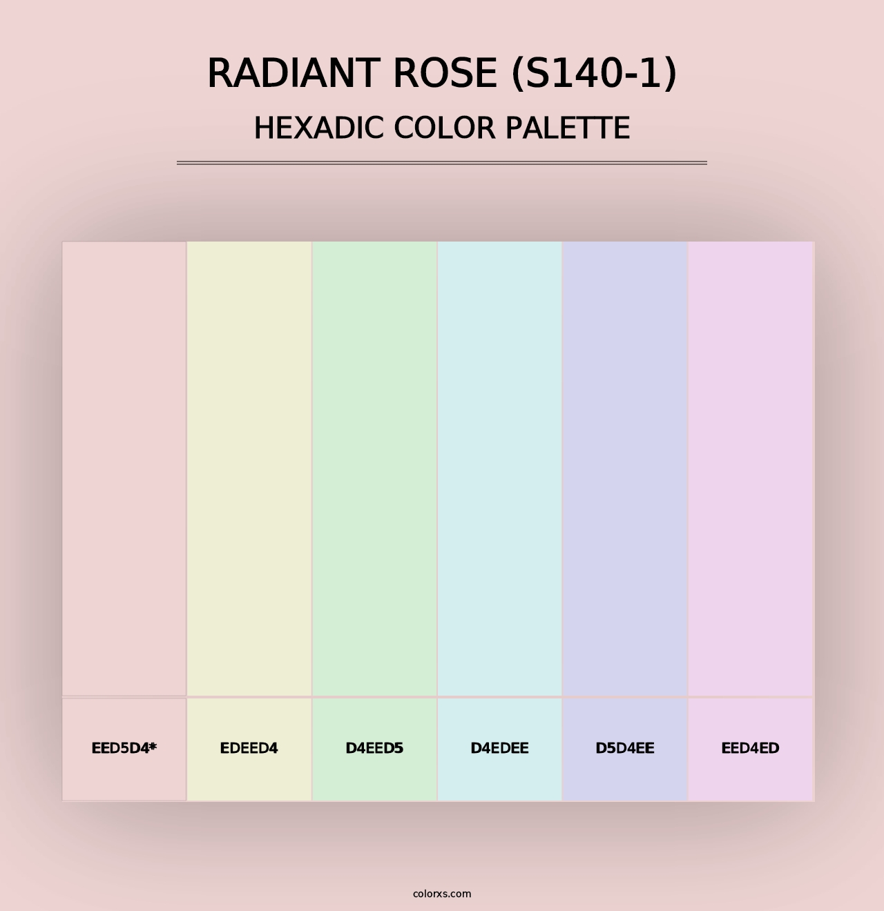 Radiant Rose (S140-1) - Hexadic Color Palette