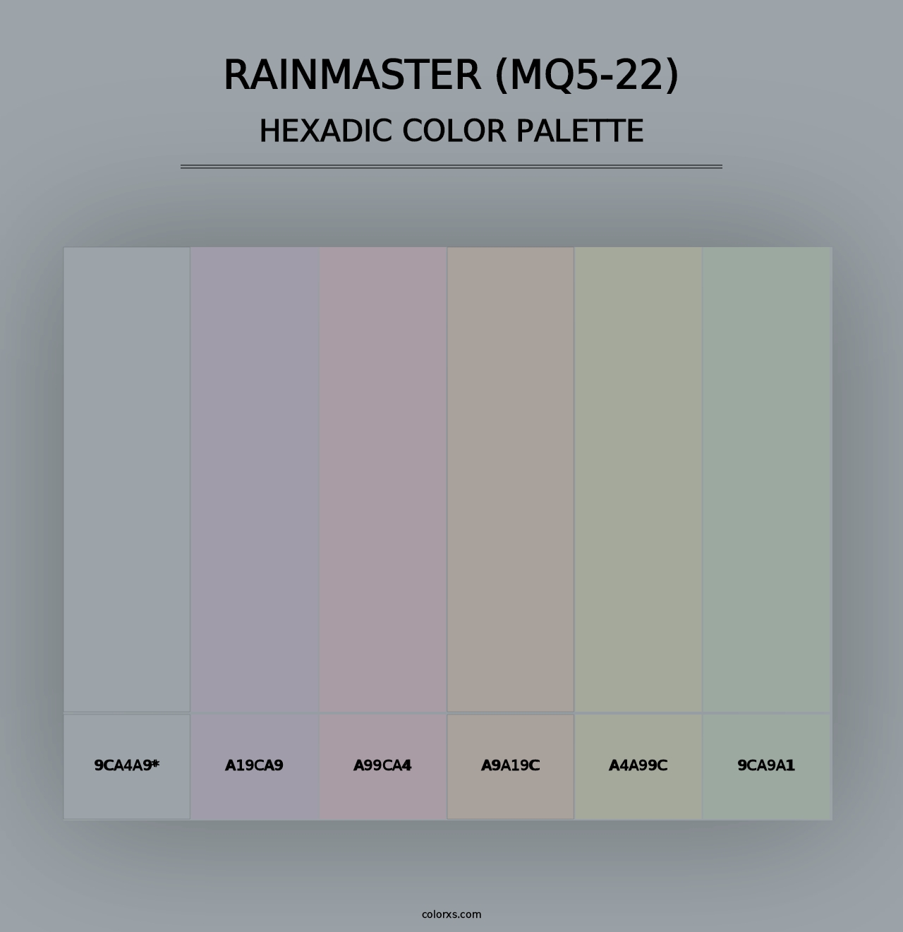 Rainmaster (MQ5-22) - Hexadic Color Palette