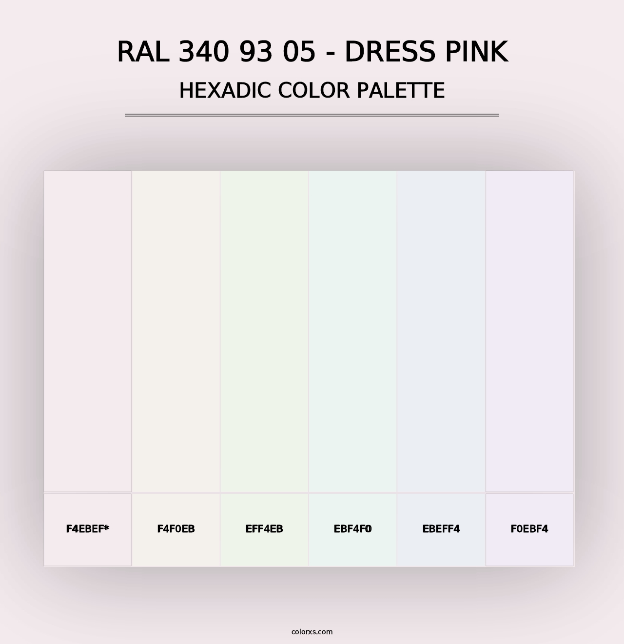 RAL 340 93 05 - Dress Pink - Hexadic Color Palette