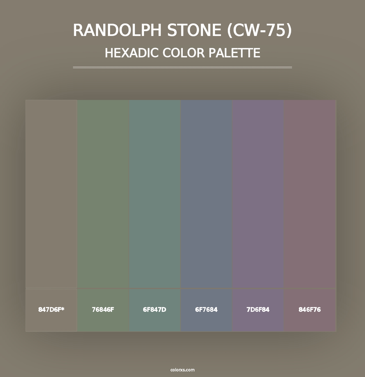 Randolph Stone (CW-75) - Hexadic Color Palette