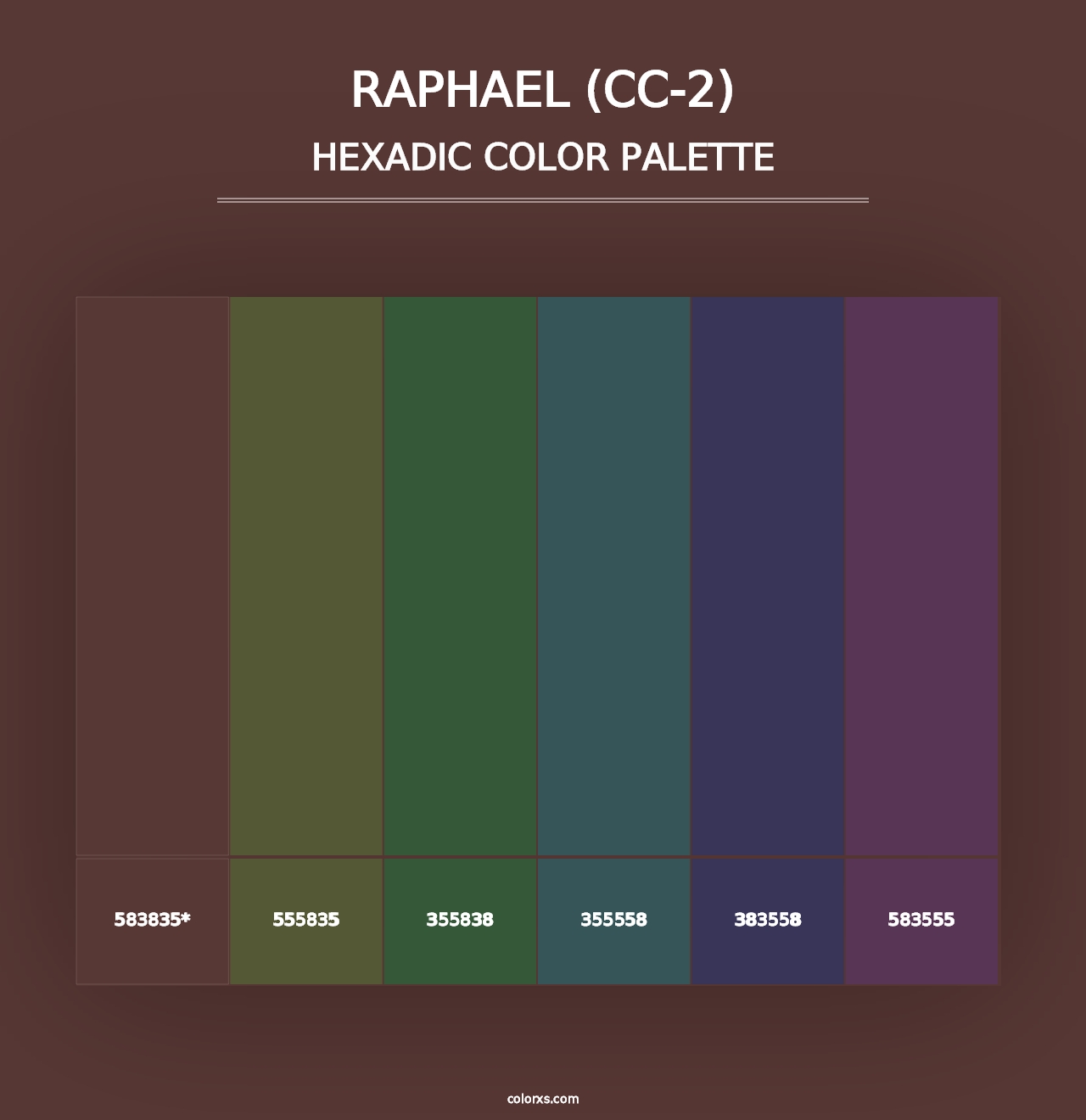 Raphael (CC-2) - Hexadic Color Palette