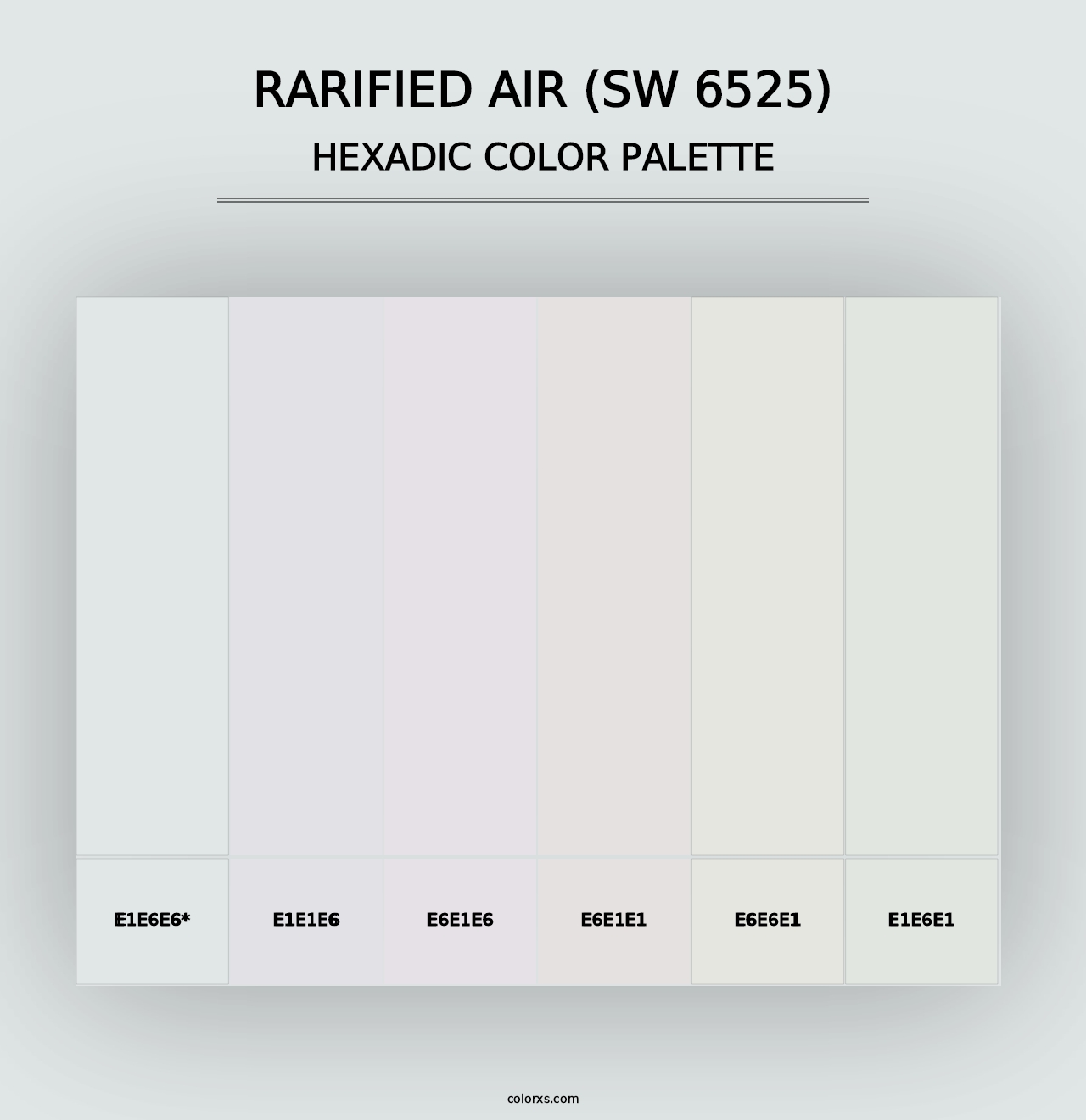 Rarified Air (SW 6525) - Hexadic Color Palette