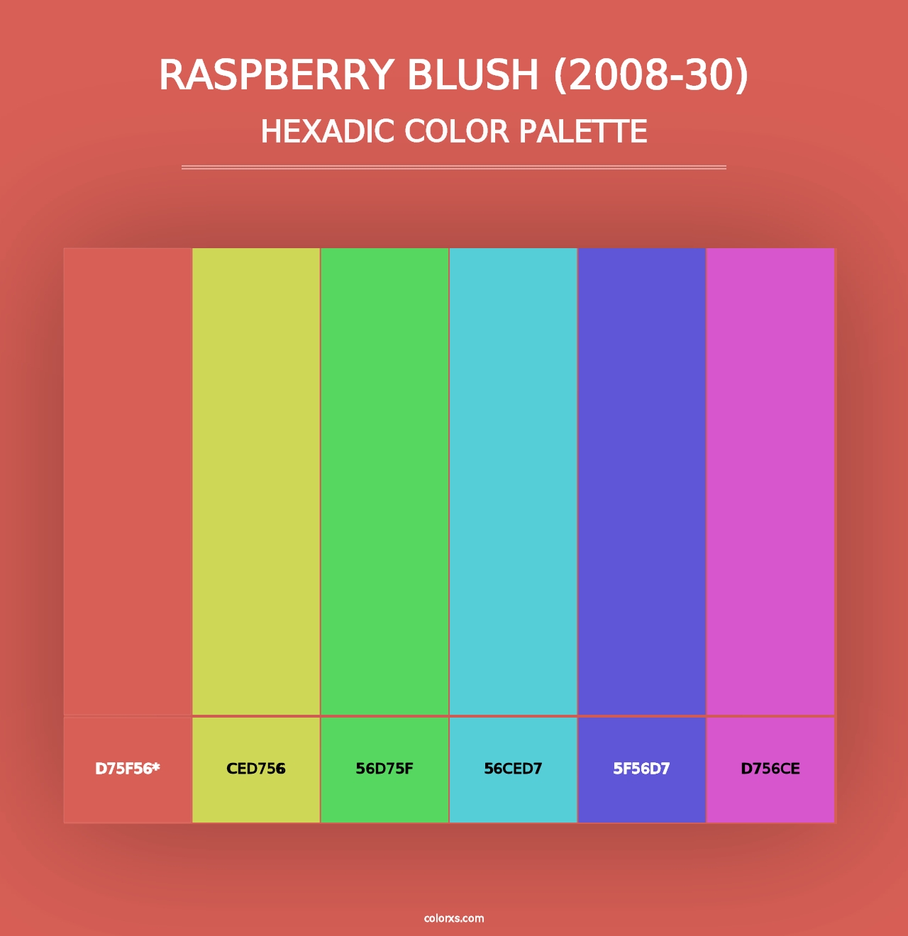 Raspberry Blush (2008-30) - Hexadic Color Palette