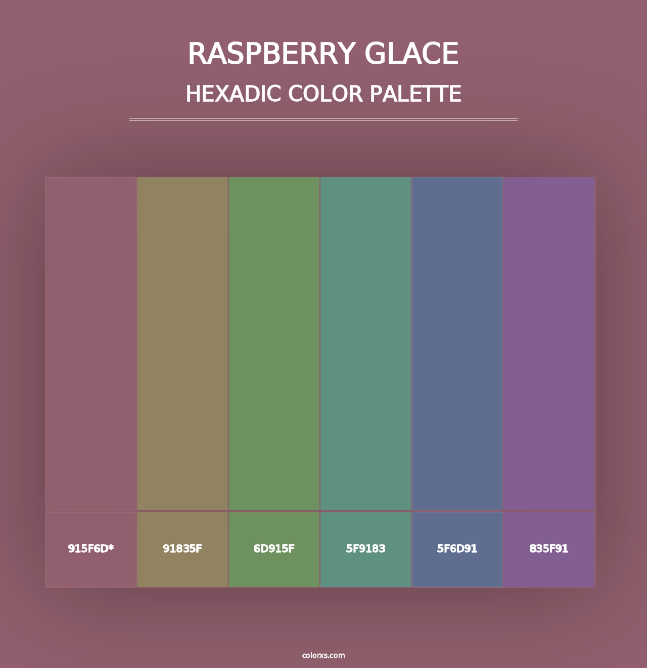 Raspberry Glace - Hexadic Color Palette