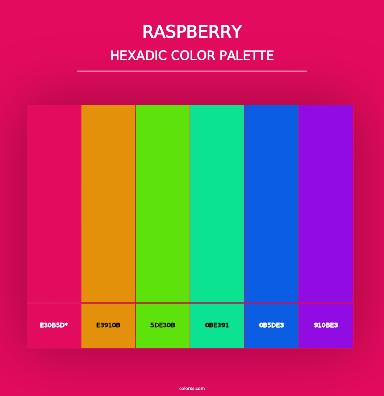 Raspberry - Hexadic Color Palette