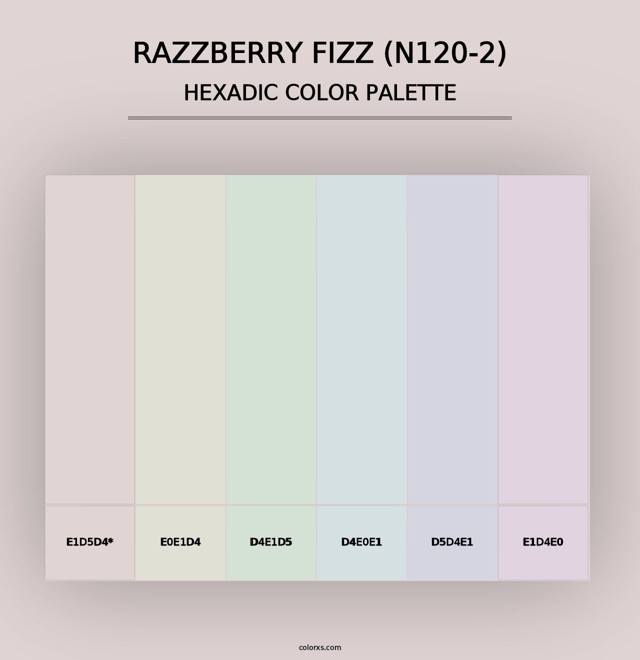 Razzberry Fizz (N120-2) - Hexadic Color Palette