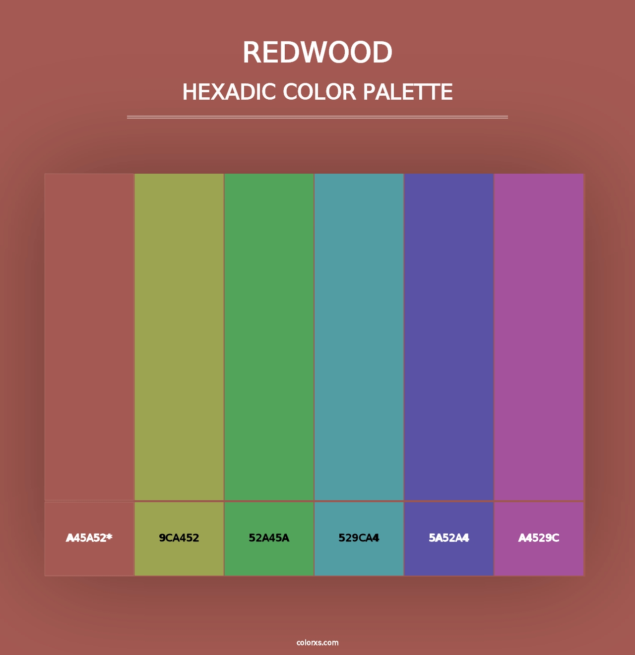 Redwood - Hexadic Color Palette