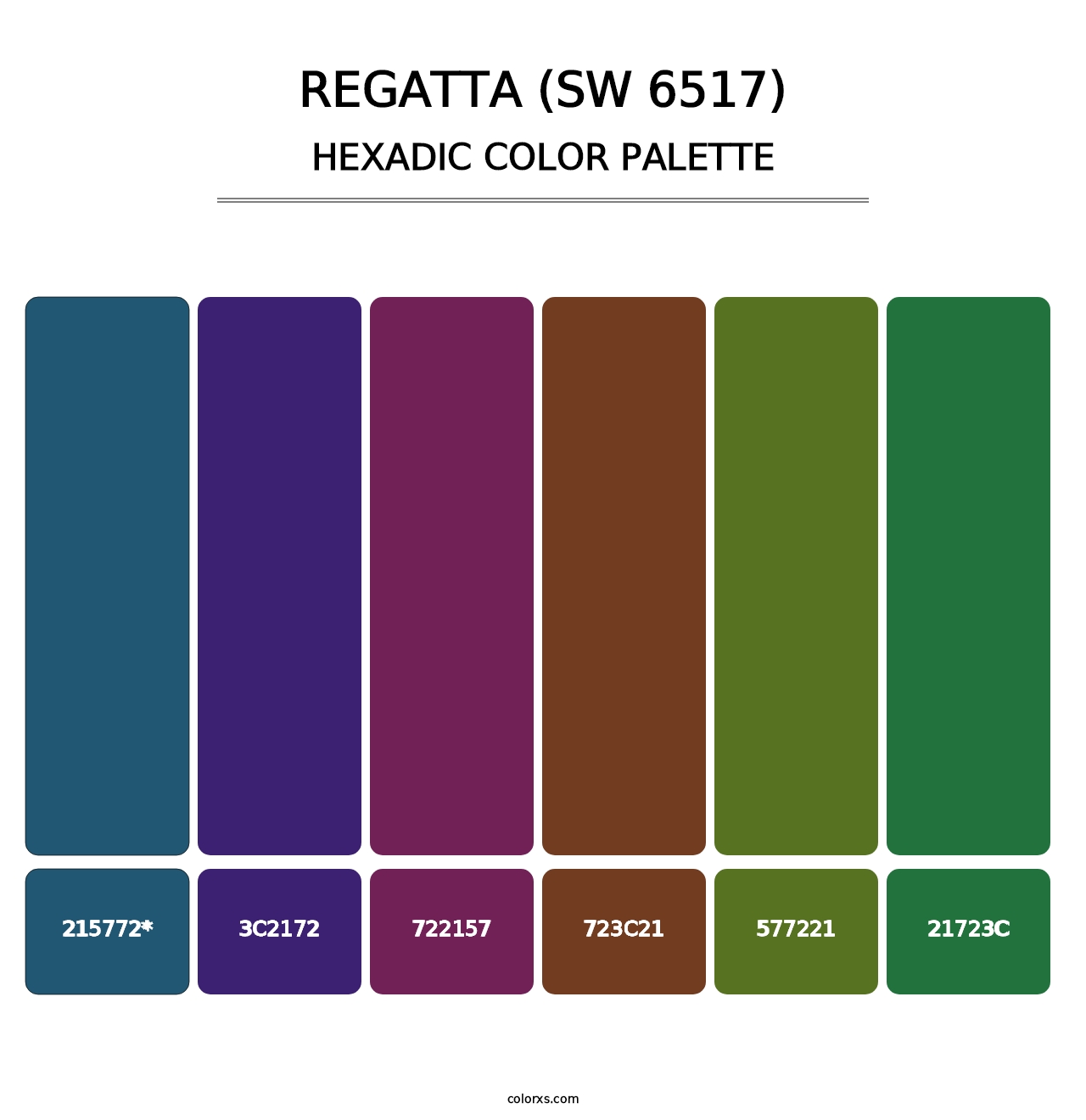 Regatta (SW 6517) - Hexadic Color Palette