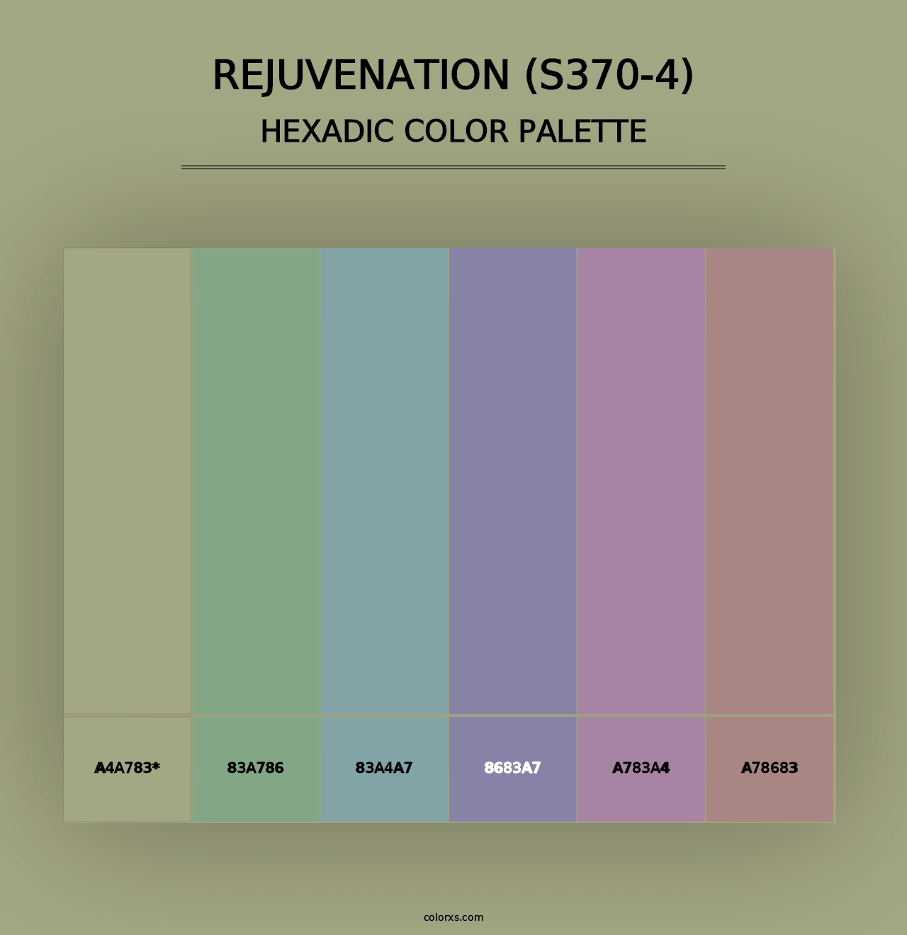 Rejuvenation (S370-4) - Hexadic Color Palette