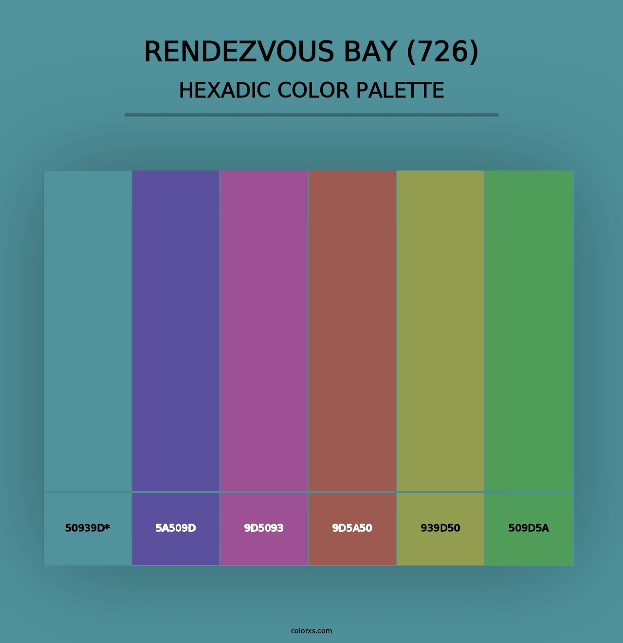 Rendezvous Bay (726) - Hexadic Color Palette