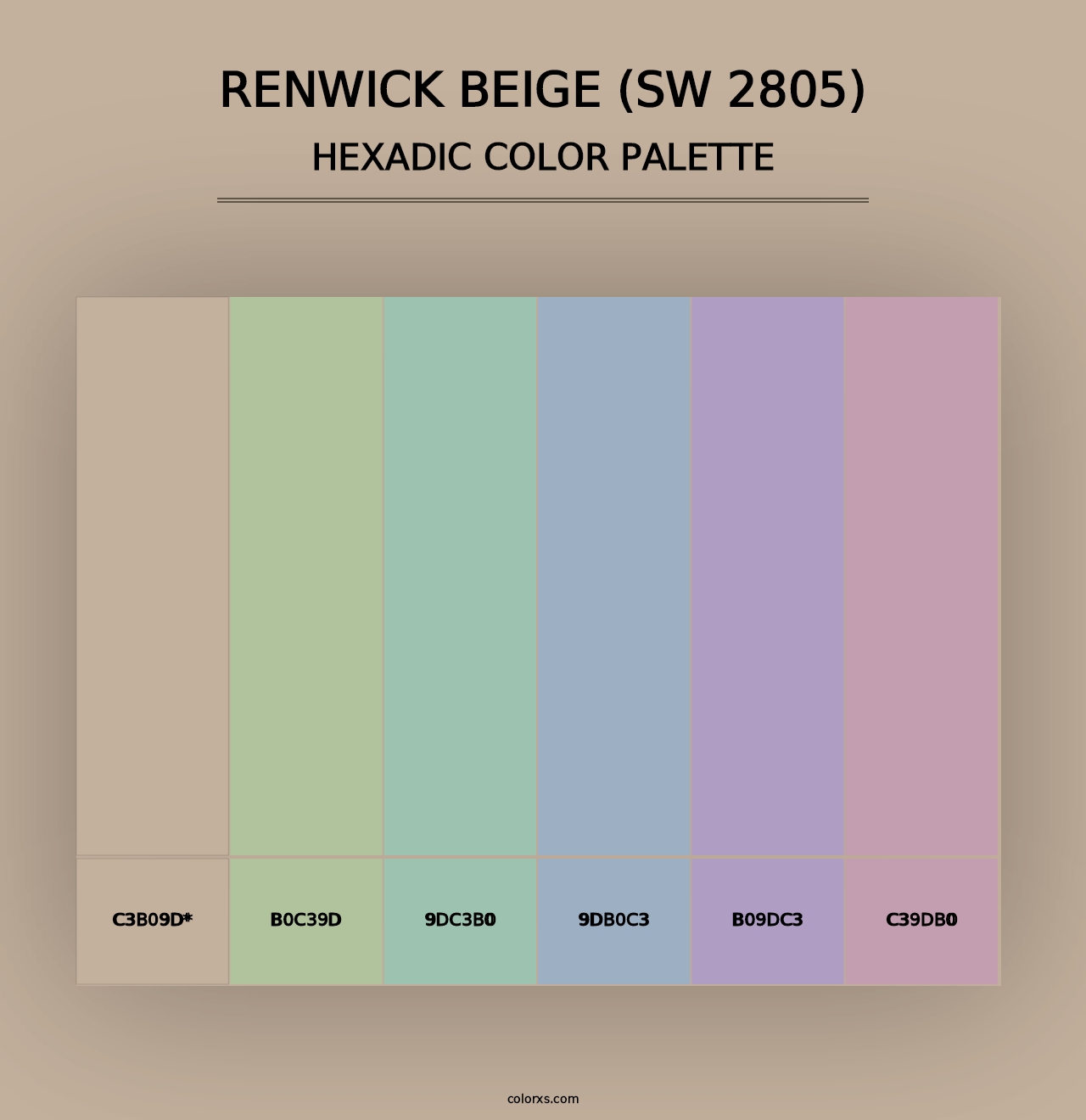 Renwick Beige (SW 2805) - Hexadic Color Palette