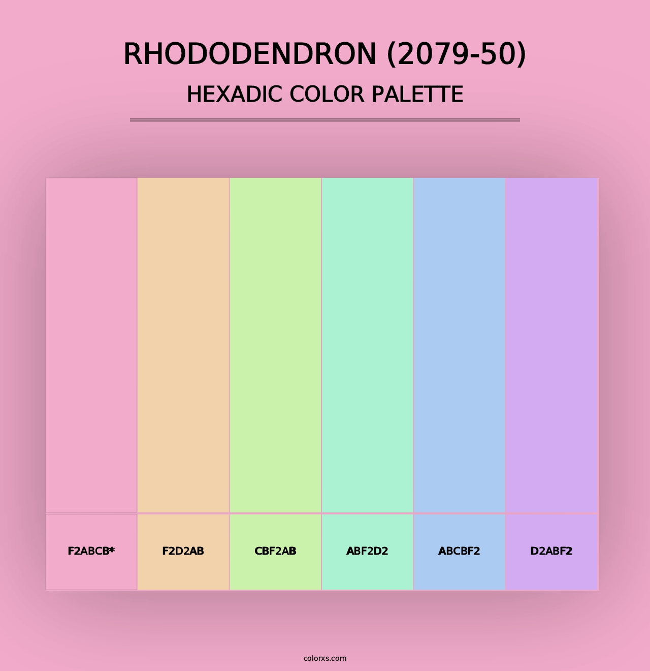 Rhododendron (2079-50) - Hexadic Color Palette