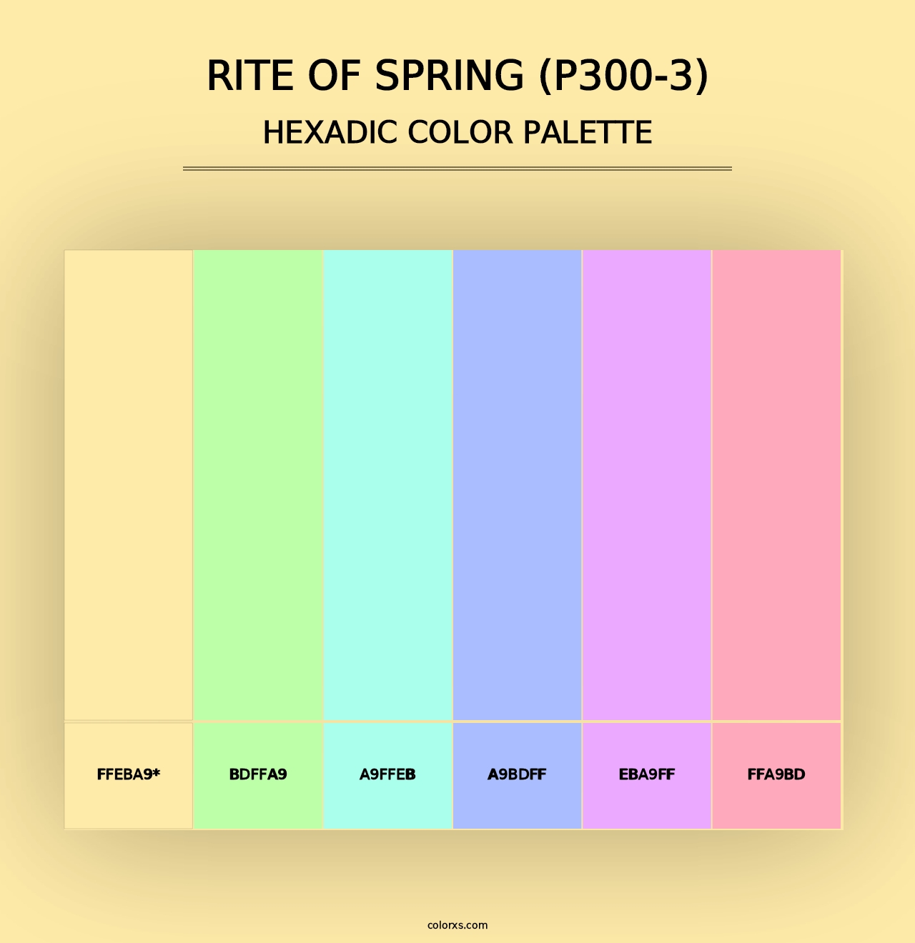 Rite Of Spring (P300-3) - Hexadic Color Palette