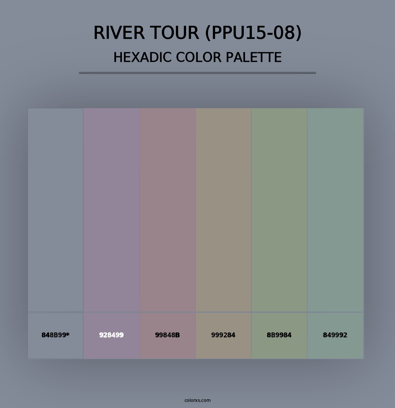 River Tour (PPU15-08) - Hexadic Color Palette