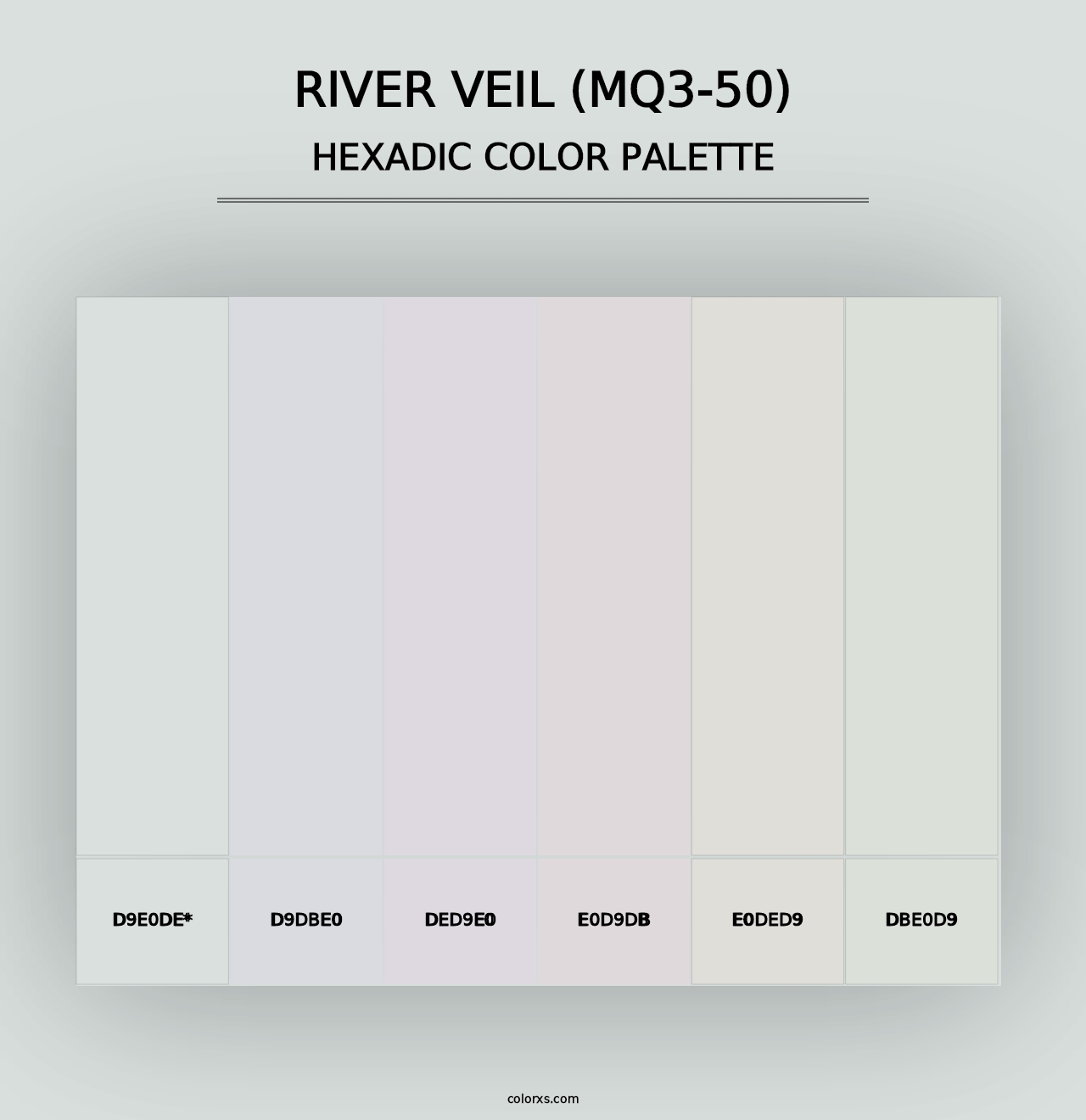 River Veil (MQ3-50) - Hexadic Color Palette