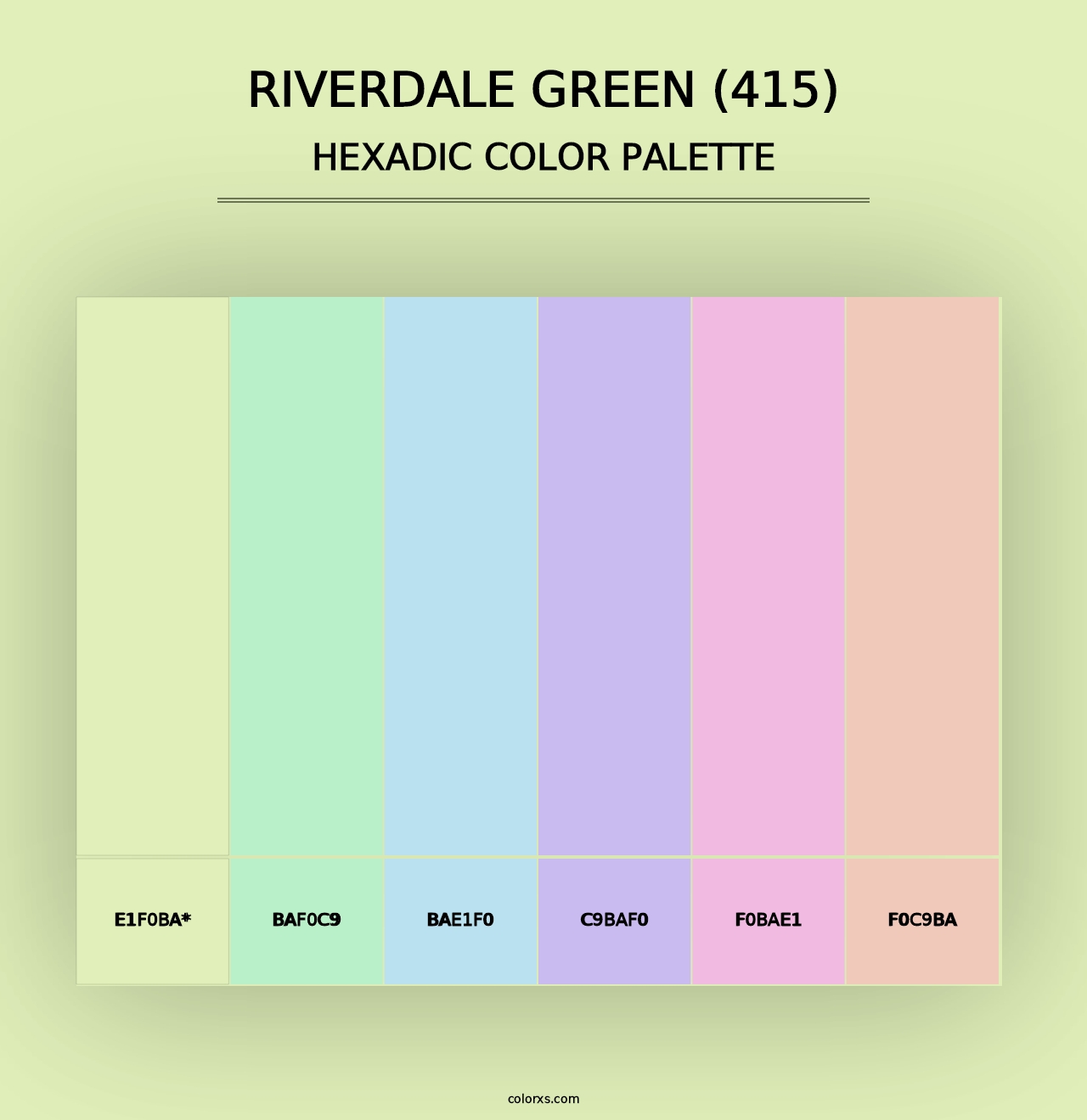 Riverdale Green (415) - Hexadic Color Palette