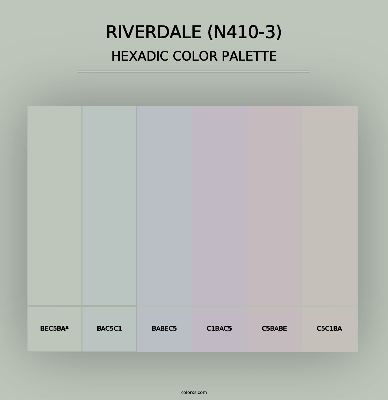 Riverdale (N410-3) - Hexadic Color Palette